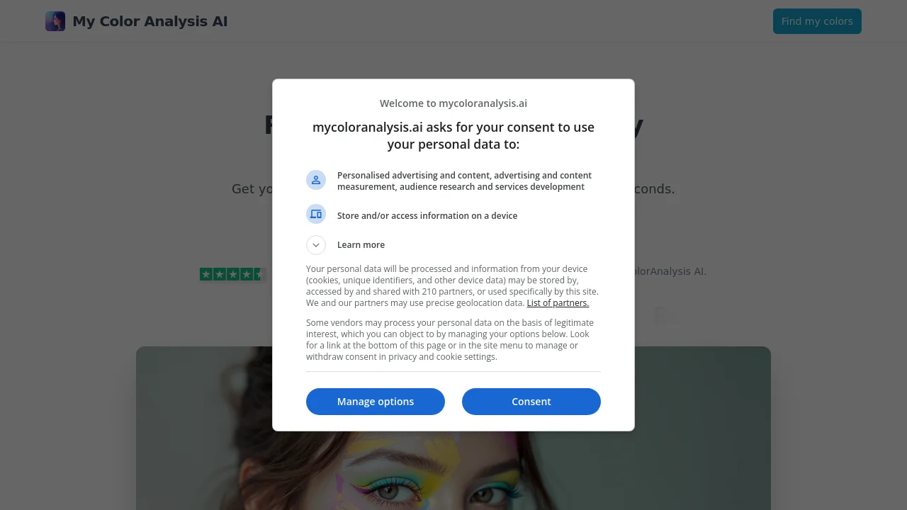 My Color Analysis AI