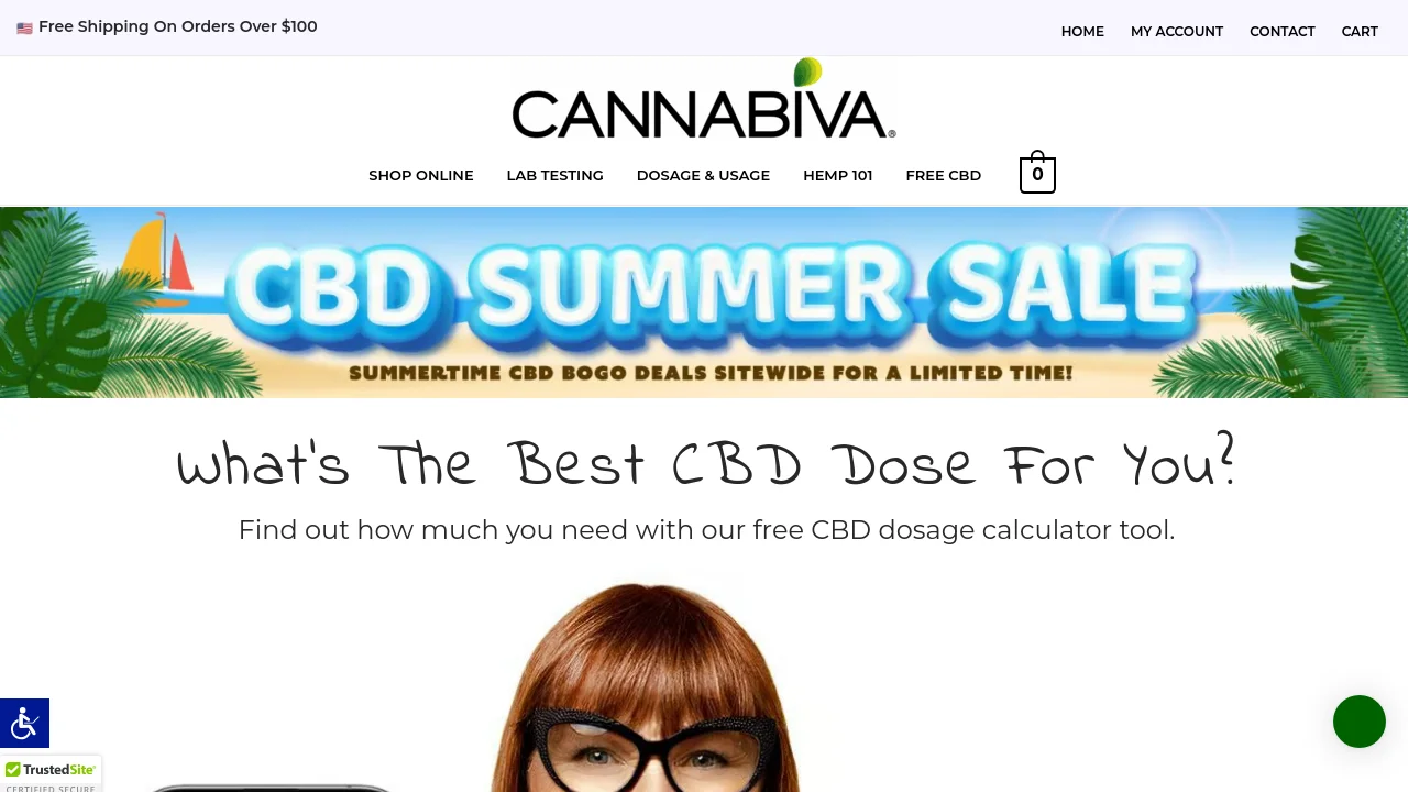 ماشین‌حساب دوز CBD Cannabiva