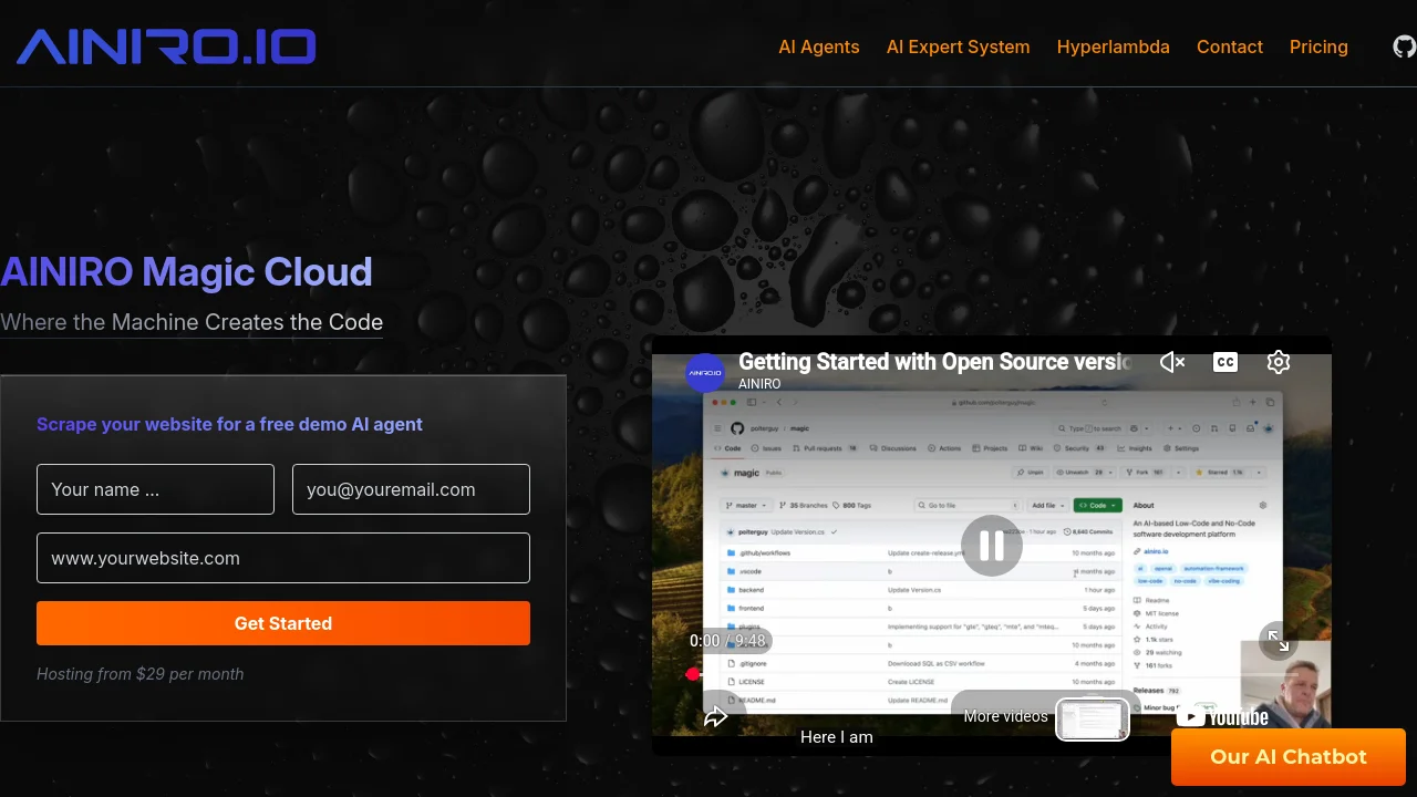 AINIRO Magic Cloud