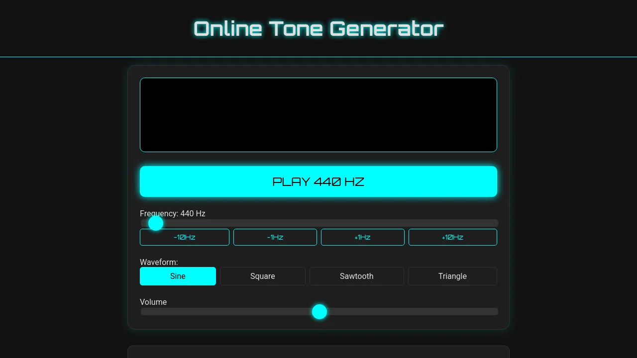Online Tone Generator - Create Custom Audio Frequencies [HE]