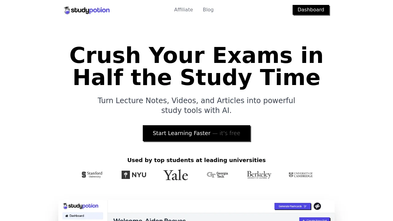 Study Potion AI