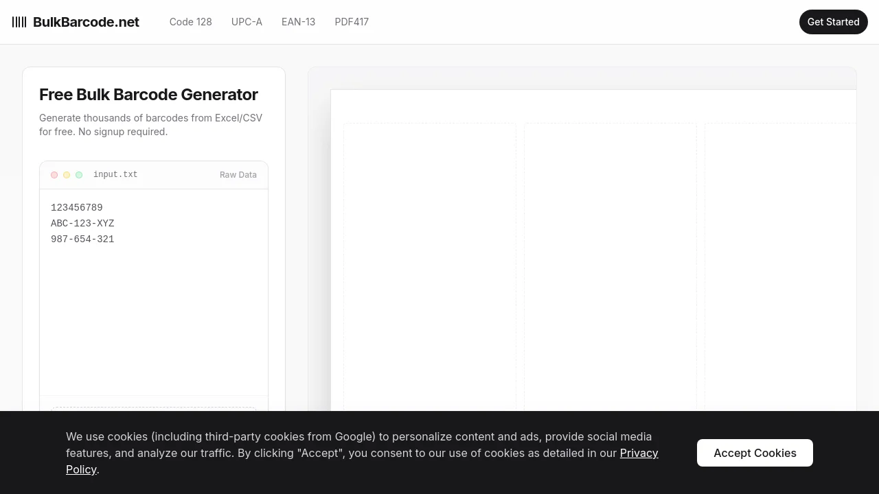 Free Bulk Barcode Generator - Create 1000+ Labels (No Sign-u