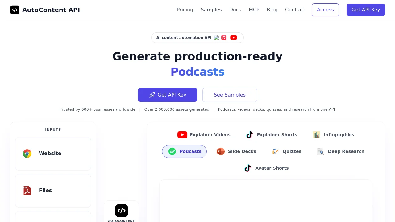 AutoContent API