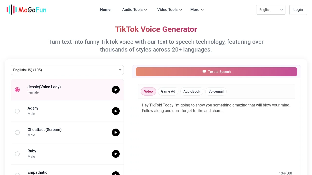 TikTok Voice Generator