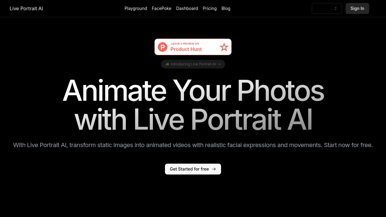 Live Portrait AI