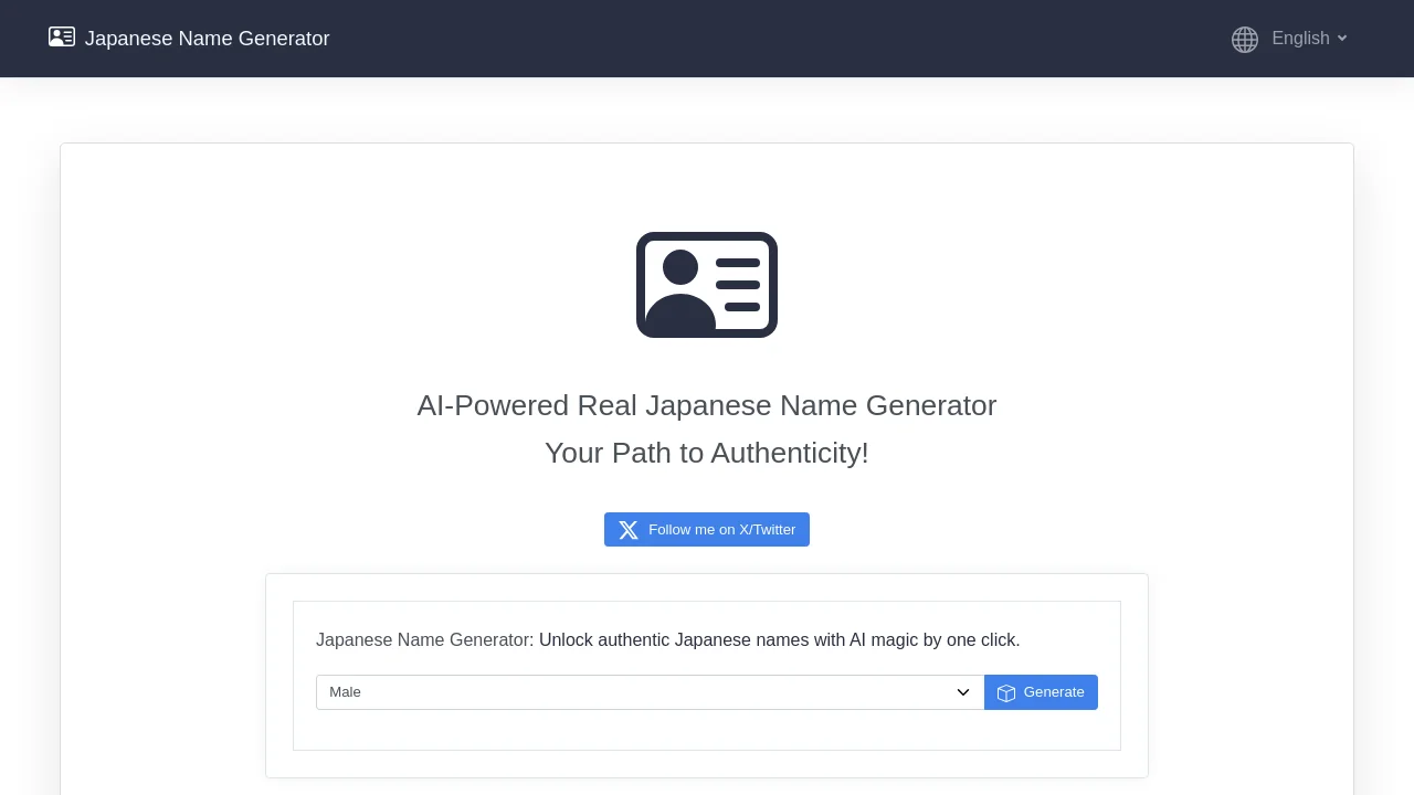 Japanese Name Generator