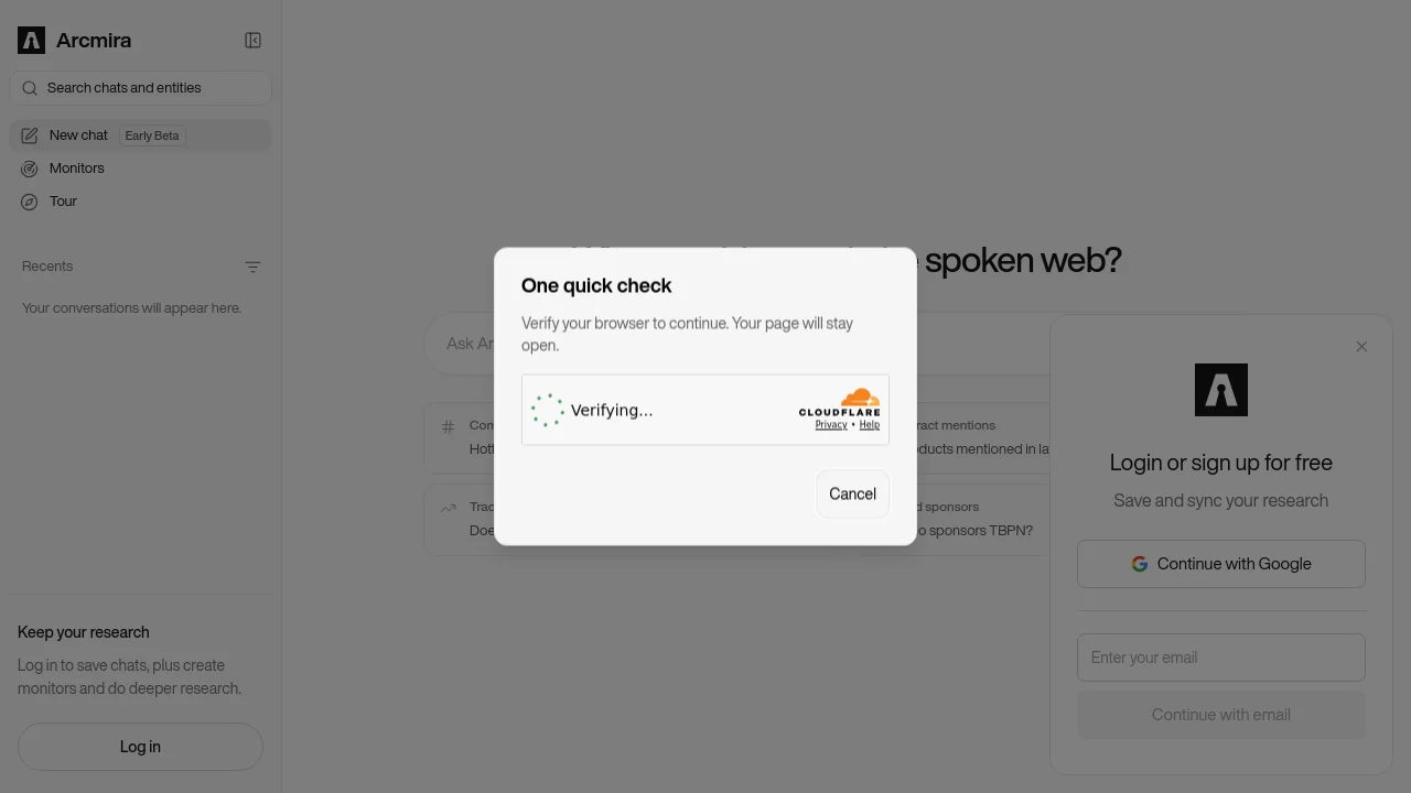 Arcmira: YouTube Transcript Search