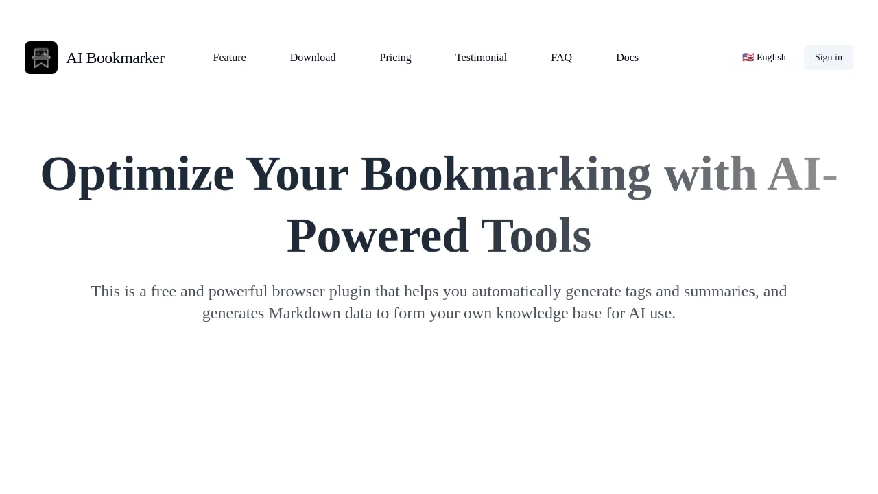 AI Bookmarker