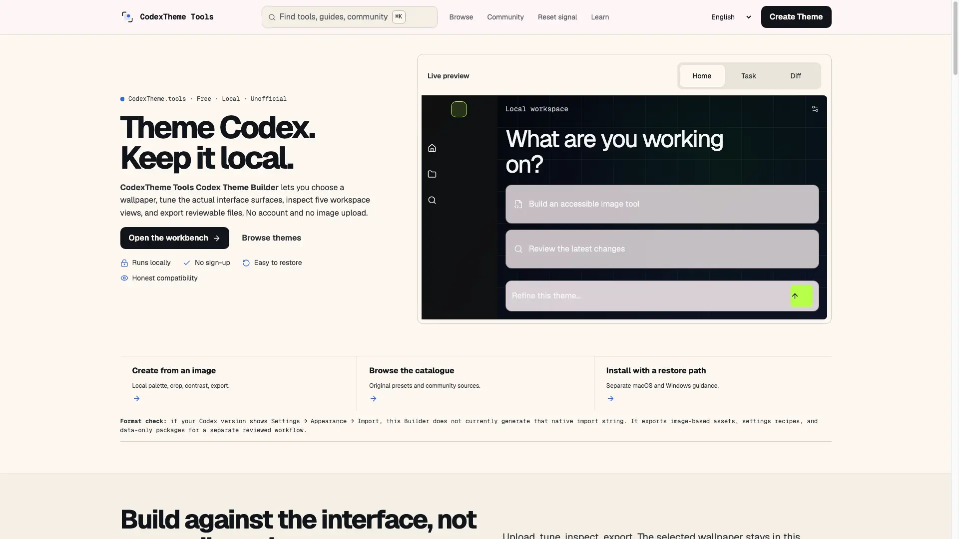 Codex Theme Builder