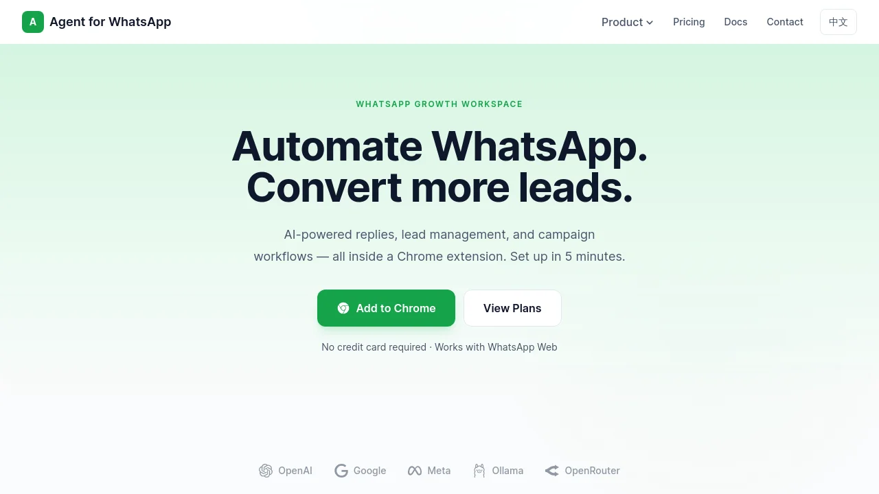 Agent for WhatsApp