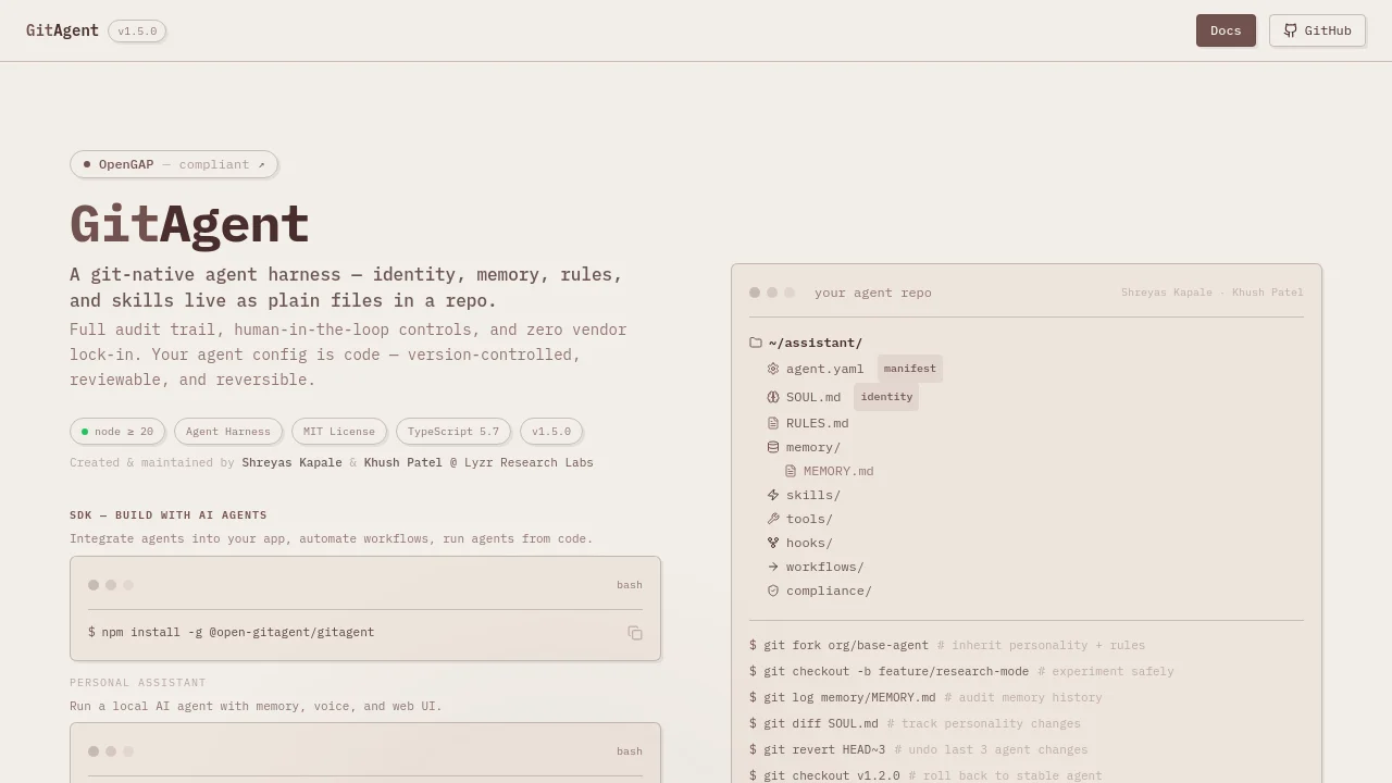 GitAgent