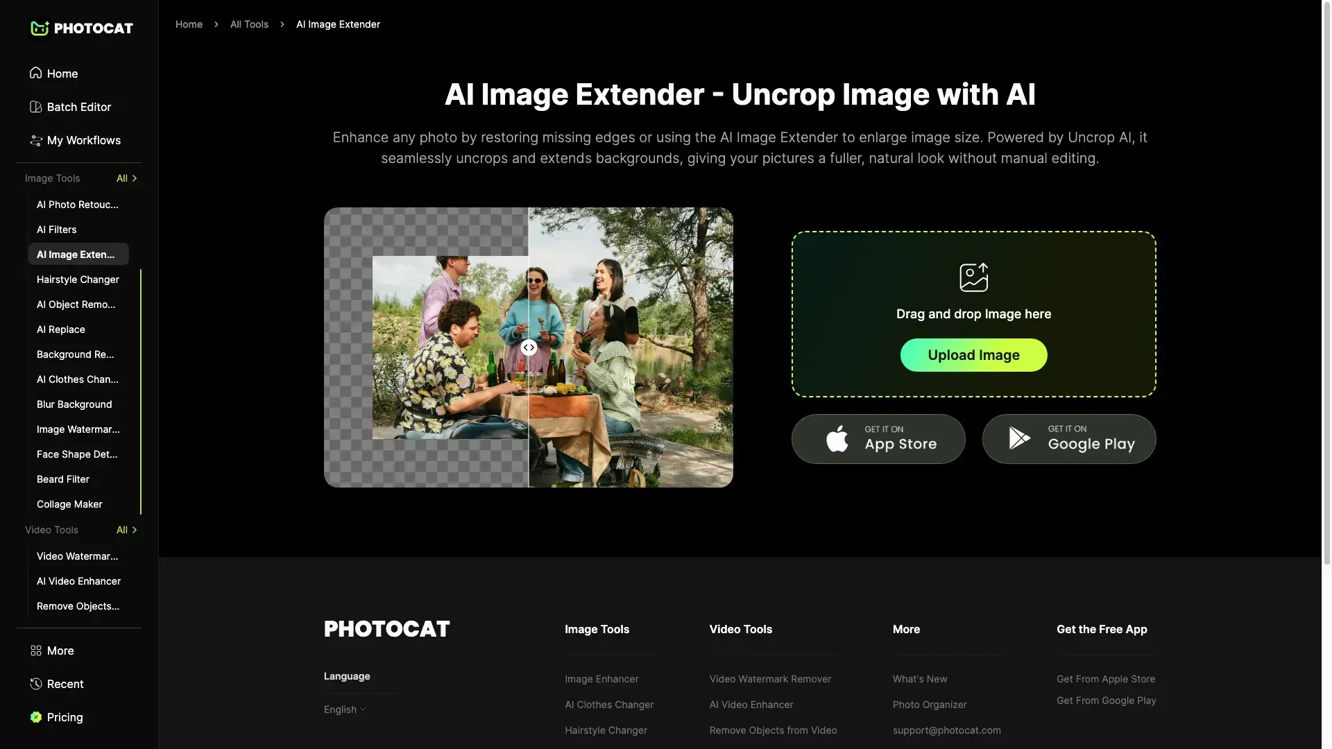 PhotoCat AI Image Extender