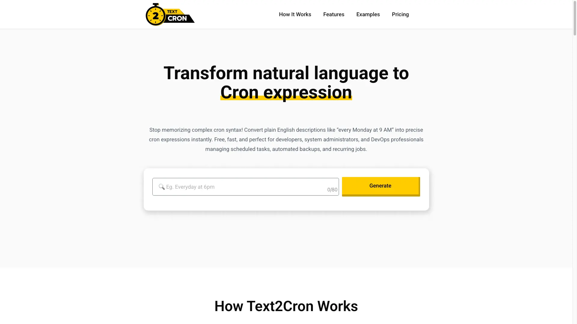 Text2Cron