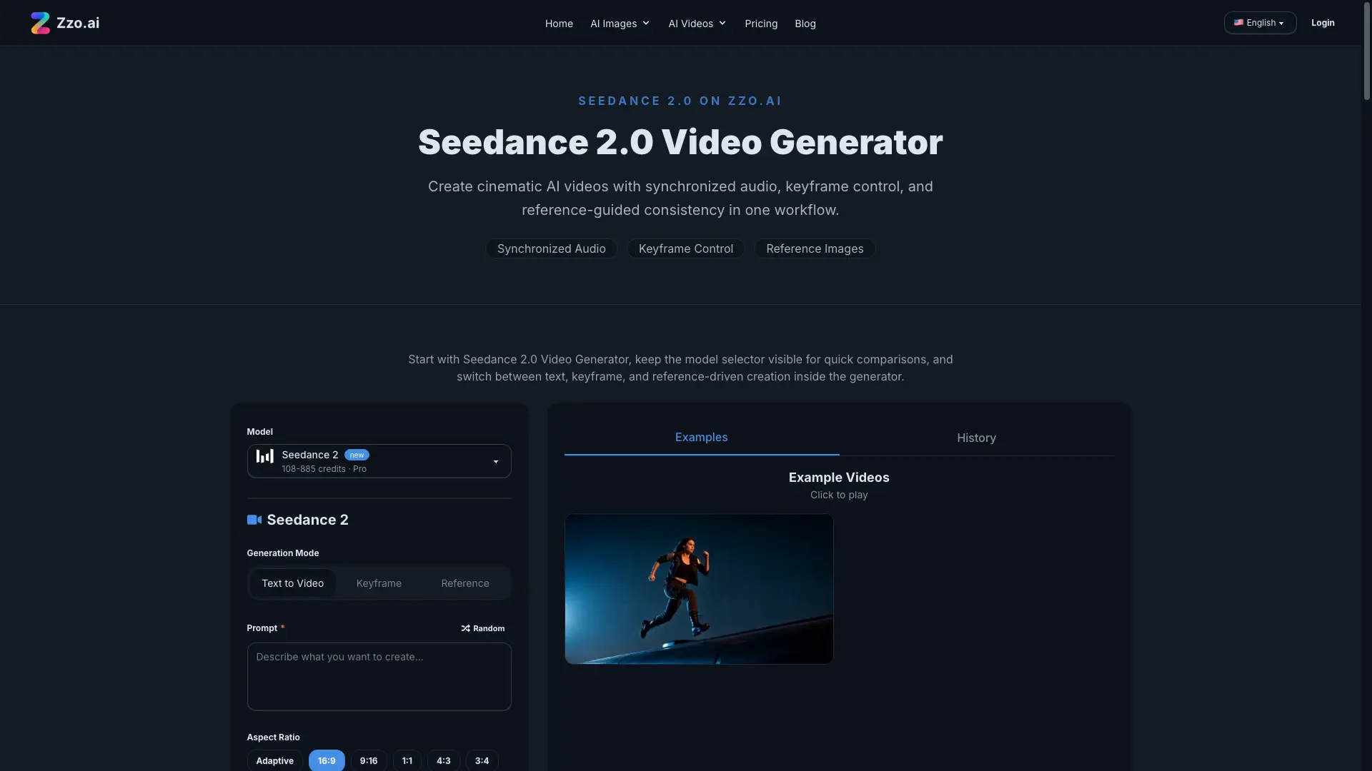 Seedance 2.0 Video Generator